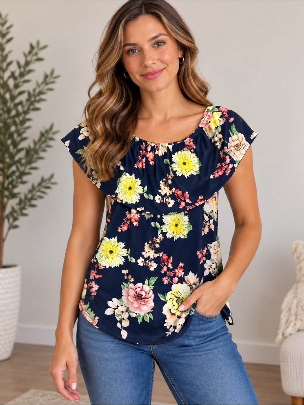 WOMEN'S White Birch Top size small NWT
